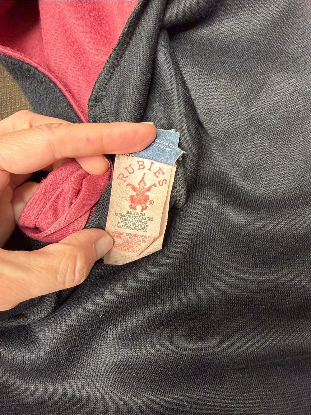 Kids Hooded Coat with Red Lining and Crest Patch